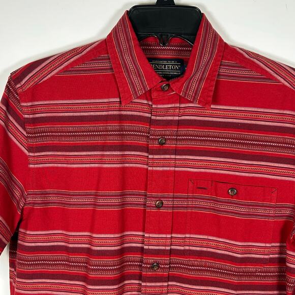 Pendleton x Thomas Kay Vintage Flannel Short Sleeve Button Up Shirt, Sz XS - Picture 1 of 7